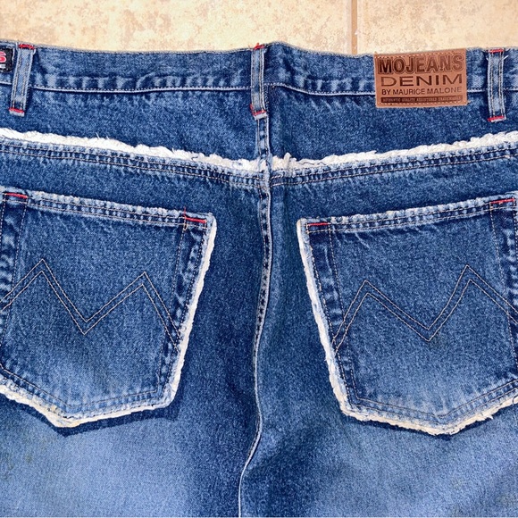 Vintage 90s MOJEANS DENIM By Maurice Malone Skate Baggy Jeans Mens 38x34 - Picture 8 of 9